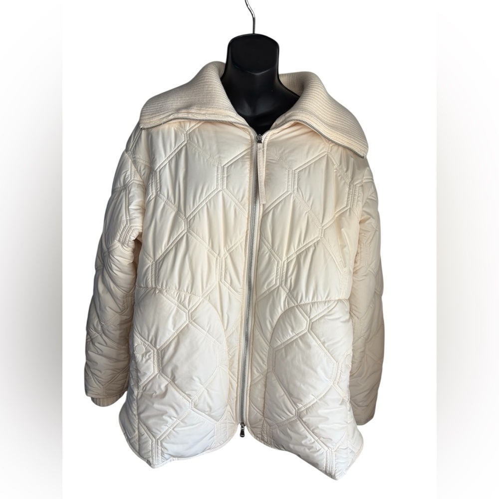 CALIA by Carrie Underwood cream Ivory oversized Quilted Puffer Jacket sz Small - Picture 5 of 12